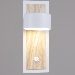 Настенный светильник  12540-0.2-01 WH+WOOD