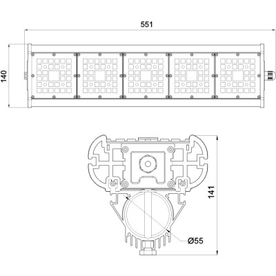 Уличный консольный светильник Галеон 51 CB-C0330043