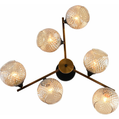 Потолочная люстра  11341-0.3-06 GOLD BRONZE+BK