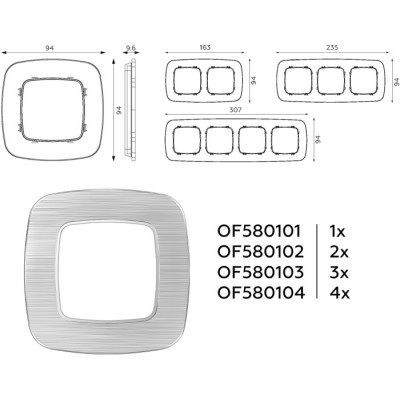 Рамка OMEGA OF580102