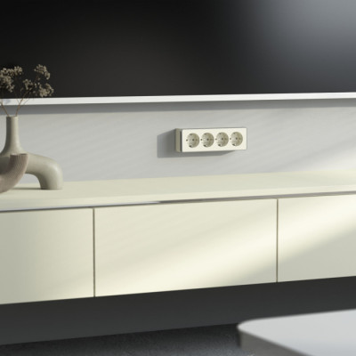 Розетка Накладные механизмы Gallant слоновая кость W5072204