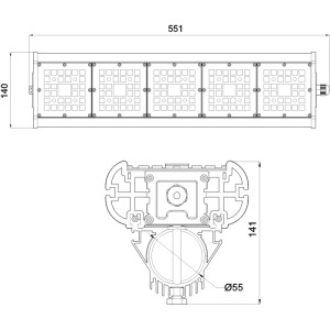 Уличный консольный светильник Галеон 51 CB-C0320043