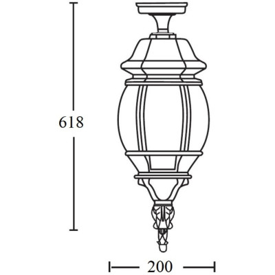 Потолочный светильник уличный AMERICA L 83405LA W