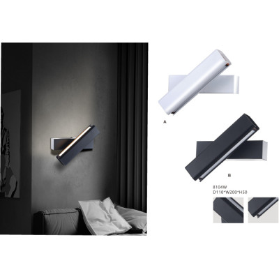 Настенный светильник Firefox 8104W-10W-3000K BK