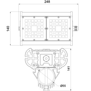 Уличный консольный светильник Фрегат 21 CB-C0600040