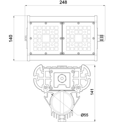 Уличный консольный светильник Фрегат 21 CB-C0600040