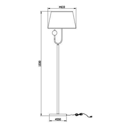 Торшер Fabio VL1933F01
