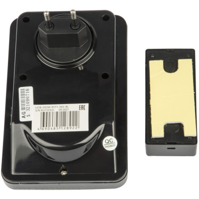 Кнопка звонка  UDB-092W-R1T1-36S-BL